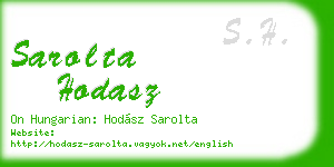 sarolta hodasz business card