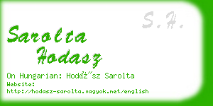 sarolta hodasz business card